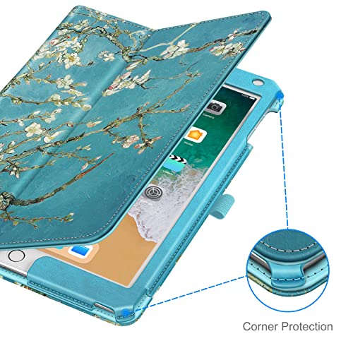 Emerald Marble Vegan Leather Stand Cover for 9.7 Inch iPad J559