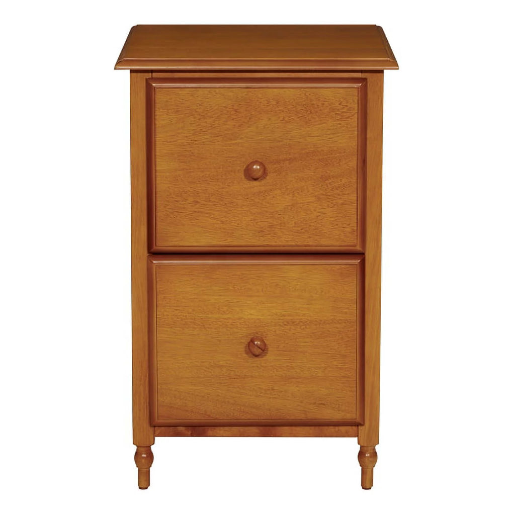 2 Drawer Wood File Cabinet in Antique Cherry D713