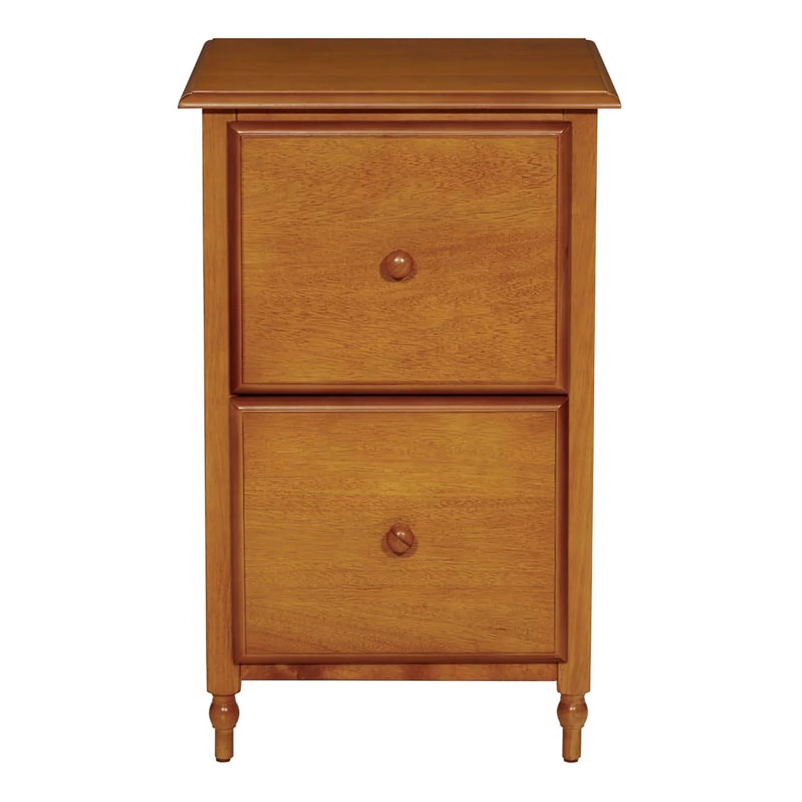 2 Drawer Wood File Cabinet in Antique Cherry D713