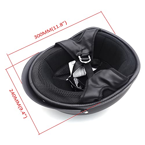 Matte Black Half Face Helmet J90097