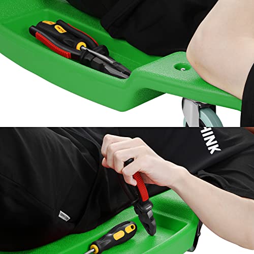 Red Low Profile Automotive Creeper with Padded Headrest L539017