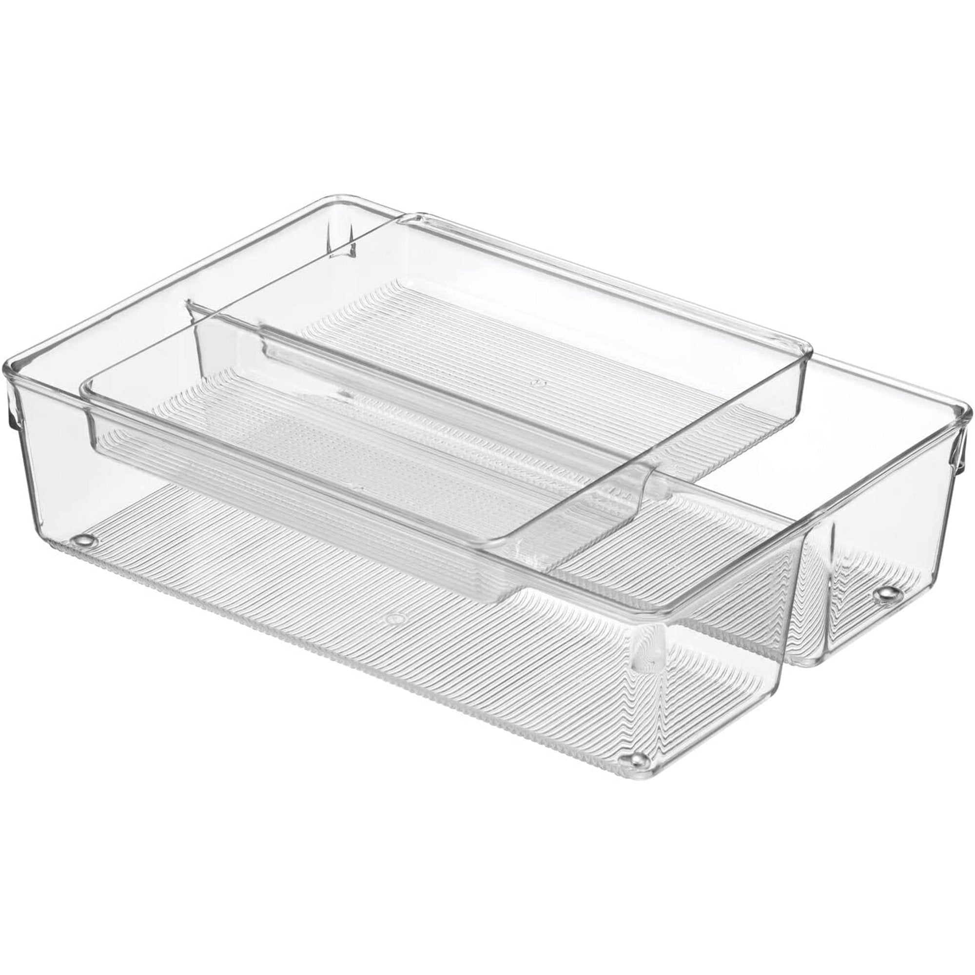 Plastic 2-Tier Stackable Drawer Organizer L381153