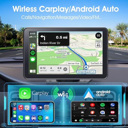 7" HD Touchscreen Car Stereo with Backup Camera W38474
