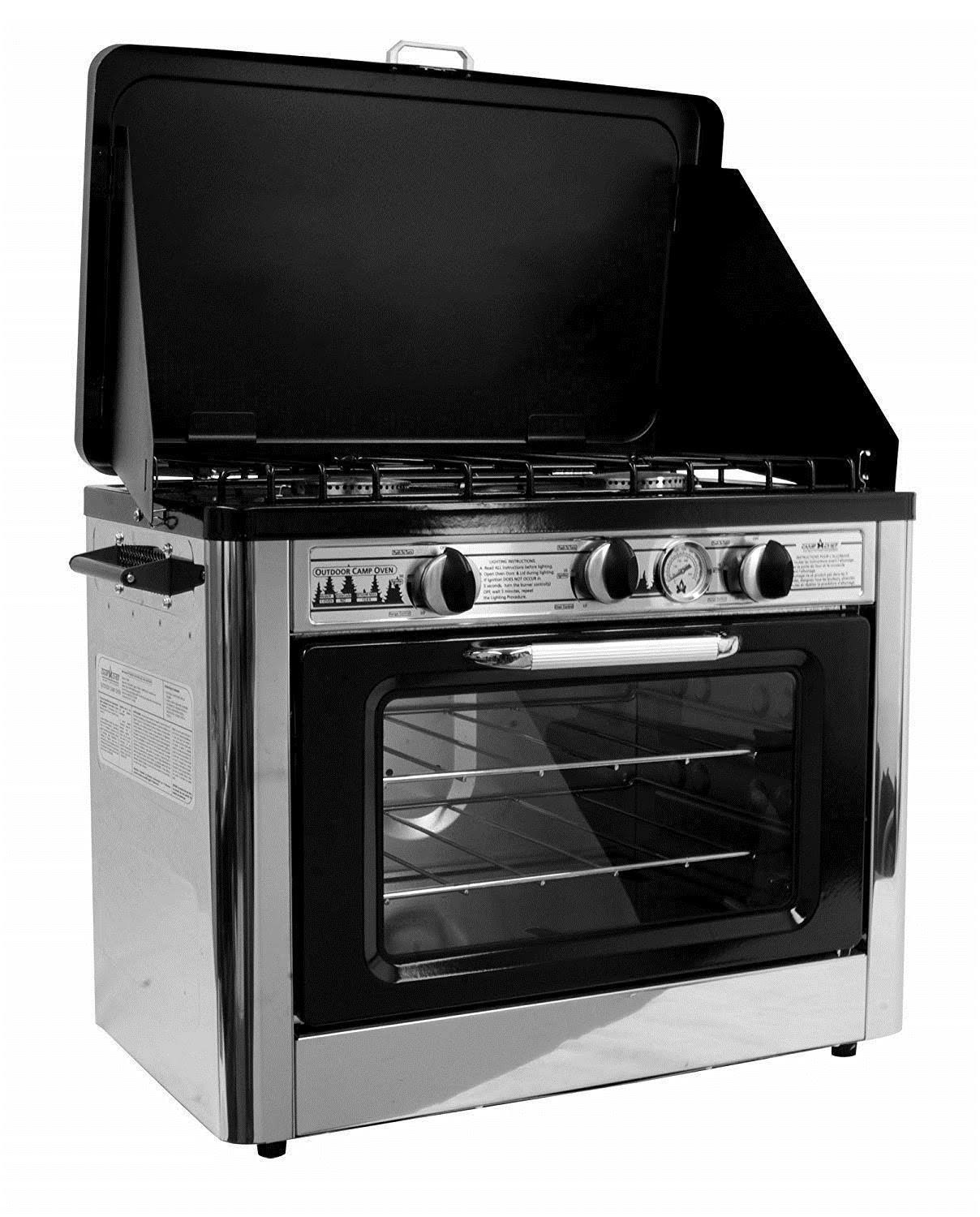 Camping Outdoor Oven with 2 Burner Camping Stove R403