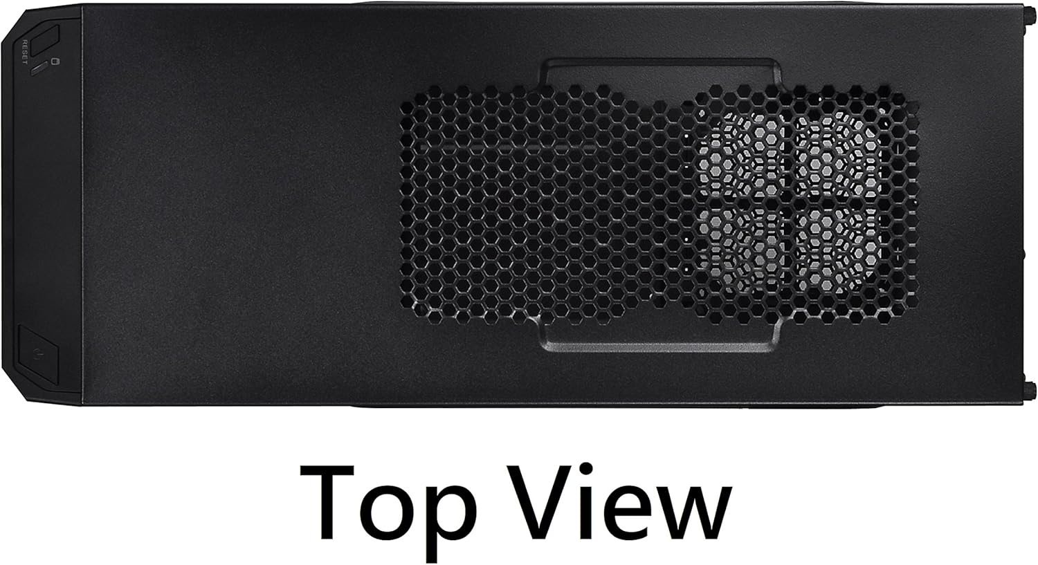 Black SPCC ATX Mid Tower Computer Chassis X208797
