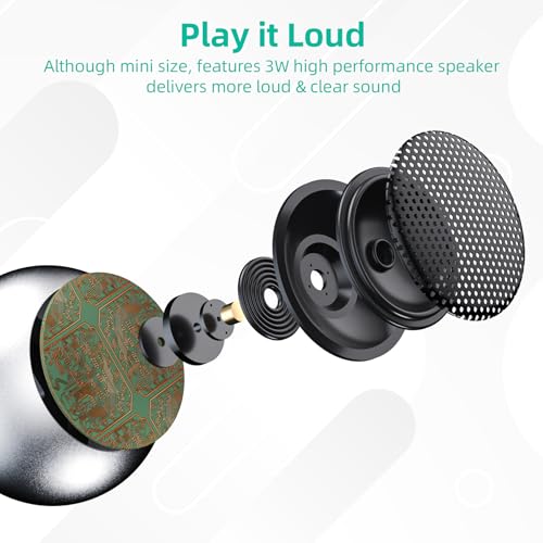 Black Portable Mini Bluetooth Speaker with Strap P225