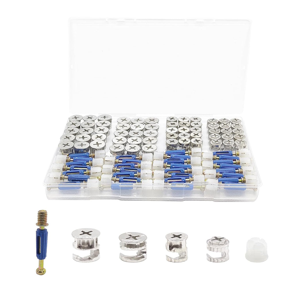120Pcs 3 in 1 Cam Lock Fasteners E2679
