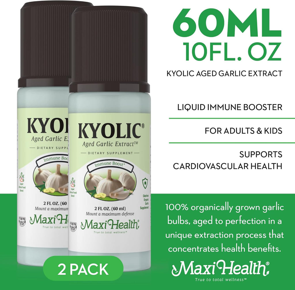 Odorless Organic Garlic Liquid Supplements 2 Pack D5889