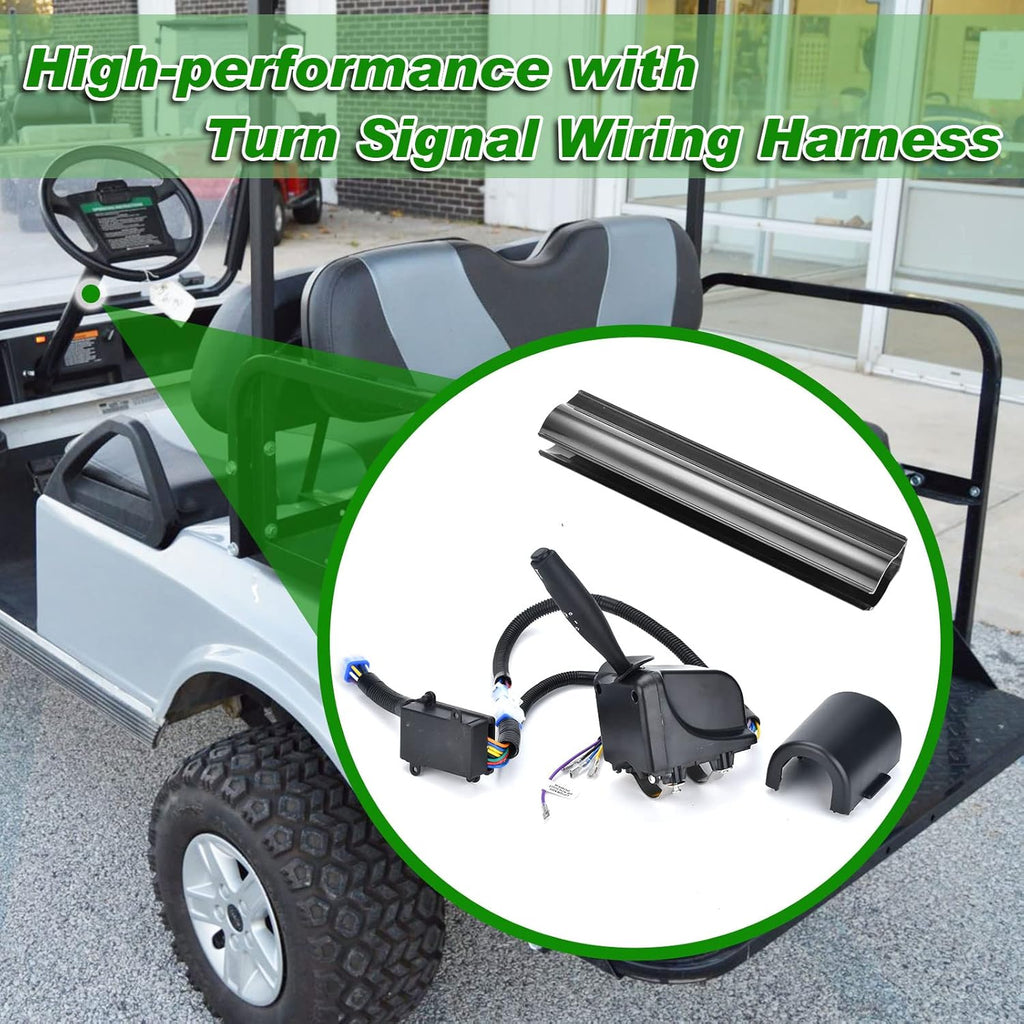 LED Headlight Tail Light Kit 12V with Turn Signal Wire Harness for Gas and Electric Golf Carts X33462