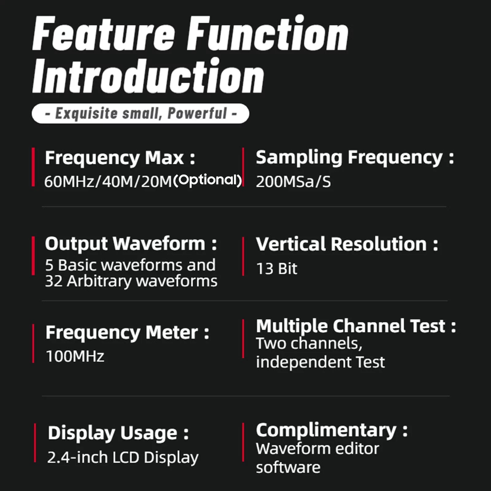 200MSa/S Sampling Rate Arbitrary Waveform Generator G486