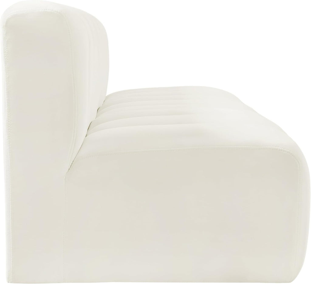 Cream Velvet Sofa G4791