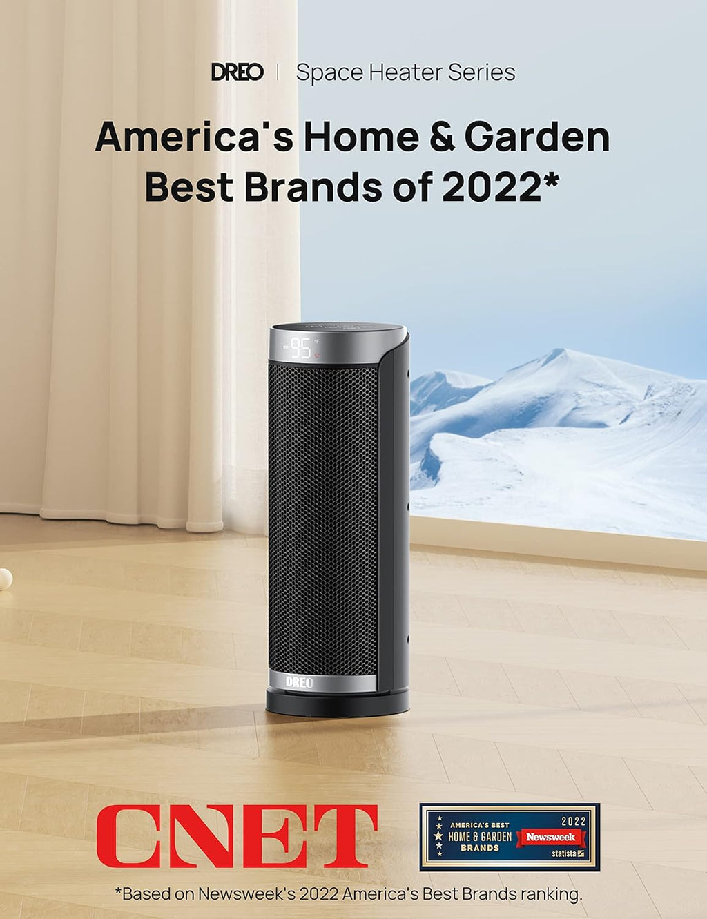 16 inch 1500W Oscillating Electric Space Heater with Remote K16839