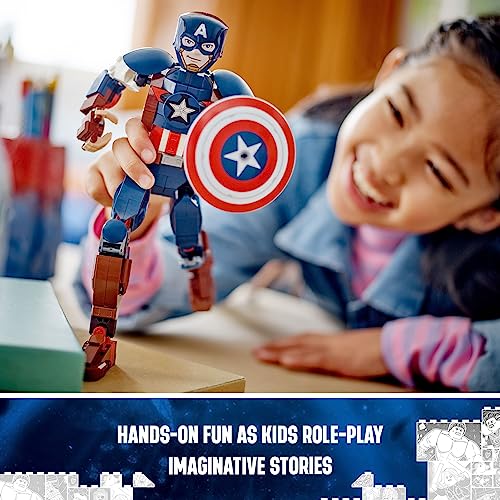 Buildable Captain America Action Figure with Attachable Shield T9719