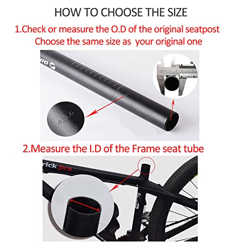 Bike Seat Post 350mm Aluminum Alloy I295