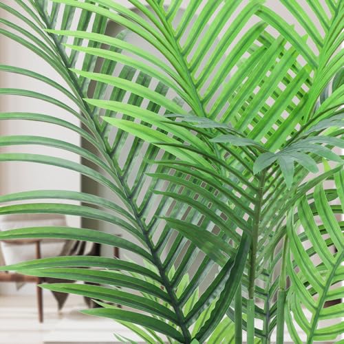 Artificial Areca Palm Plant Faux Tropical Tree 6FT with 15 Trunks (2pack) A3341
