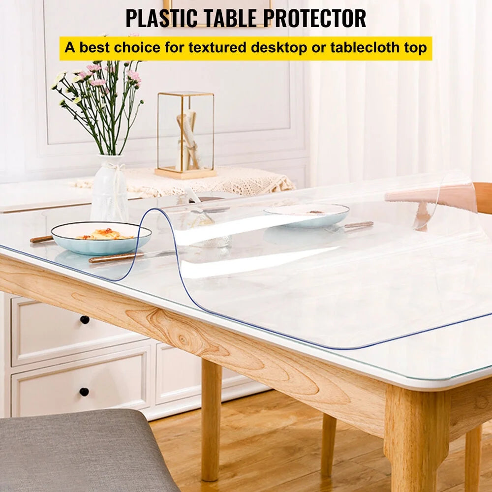 36x60" PVC Waterproof Transparent Tablecloth Q729503