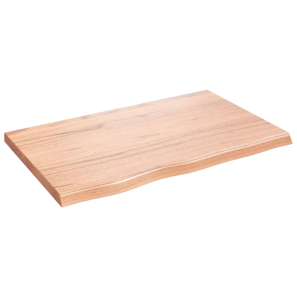 Light Brown Oak Wood Wall Shelf K76679
