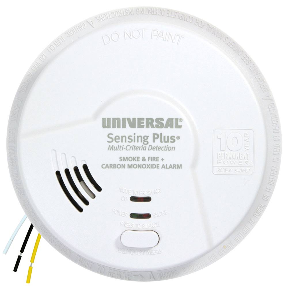 Combination 3-in-1 Hardwired Smoke Fire & Co Alarm Detector Q998985