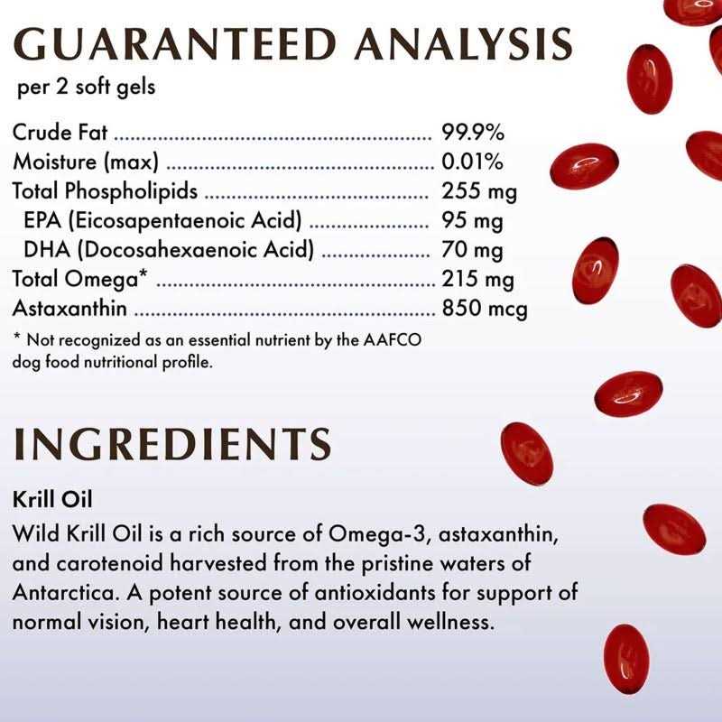 Krill Oil Capsules Dog & Cat Supplement B975