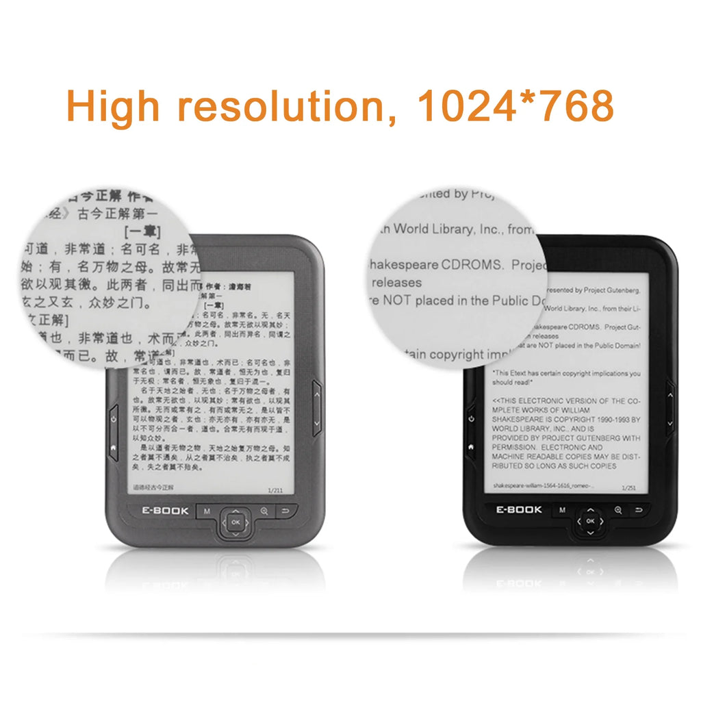 High clear Ink Screen Ebook Reader N609178