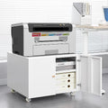 Black Metal Printer Cabinet with Storage X2976