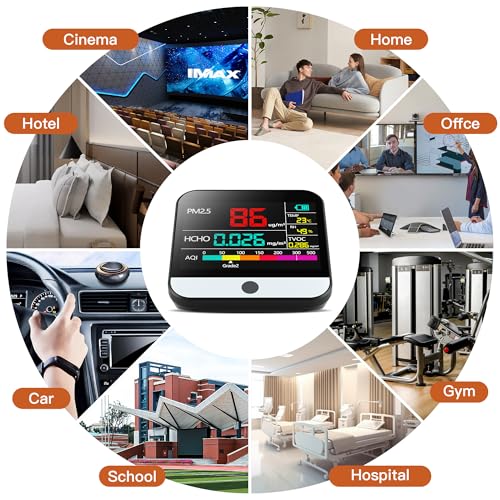 13 in 1 Air Quality Monitor with Beep Alarm G678015
