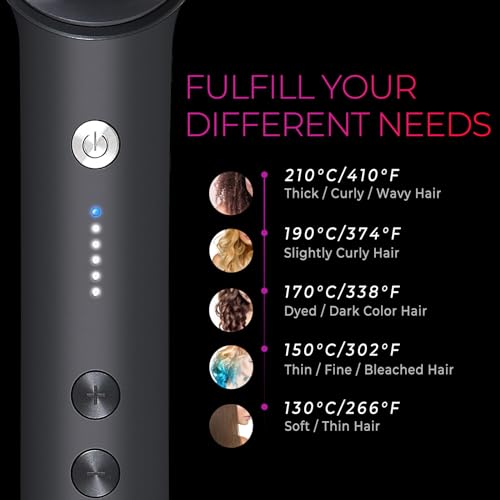 Hair Straightener Brush with 5 Temps Z95998
