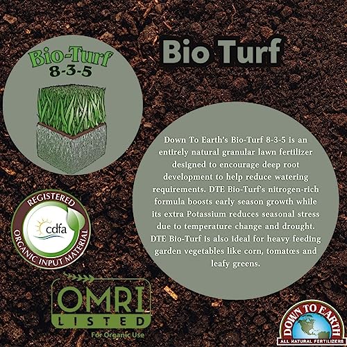 Organic Bio-Turf Lawn Fertilizer Mix 8-3-5, 6 lb K232