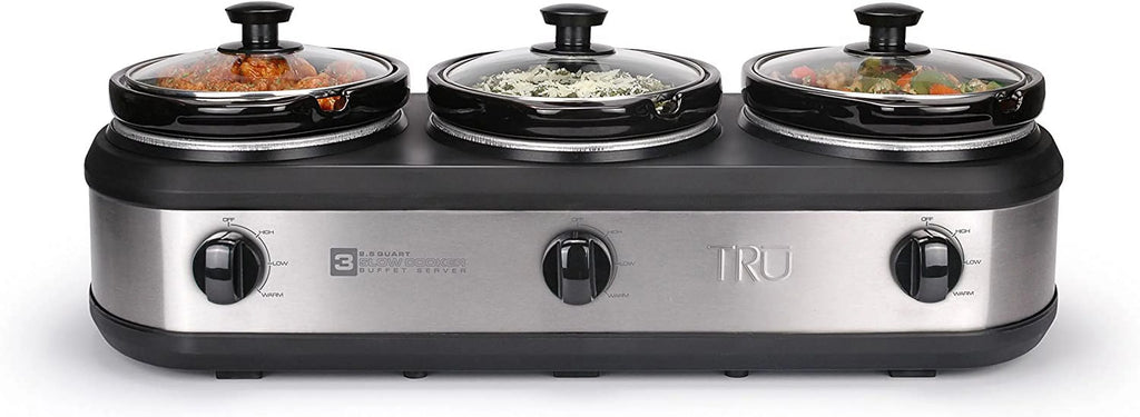3 2-1/2-qt Removable Inserts Buffet Server A921