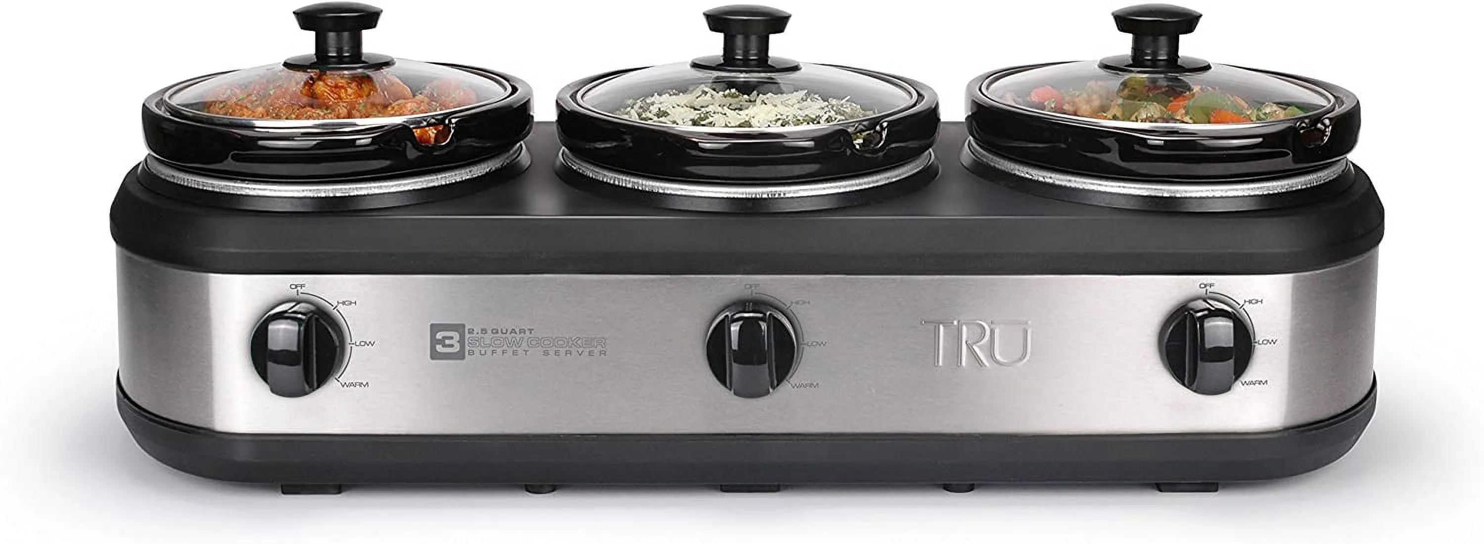 3 2-1/2-qt Removable Inserts Buffet Server A921
