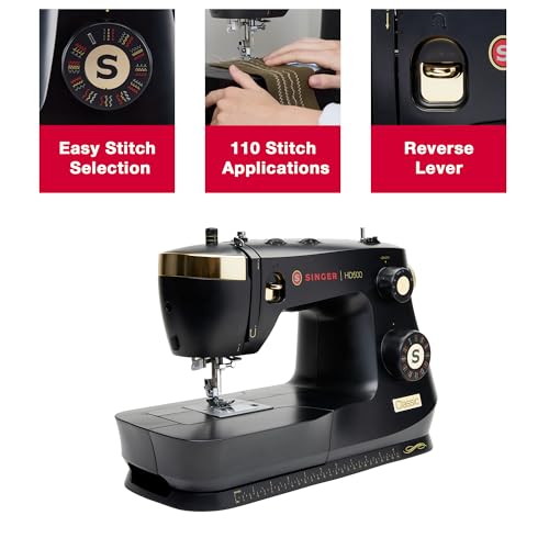 Heavy Duty 500 Classic Sewing Machine with Accessory Kit, 23 Built-In Stitches, Full Metal Frame P2167