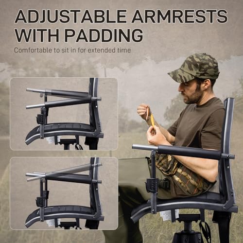 Black Adjustable Folding Hunting Chair P576676