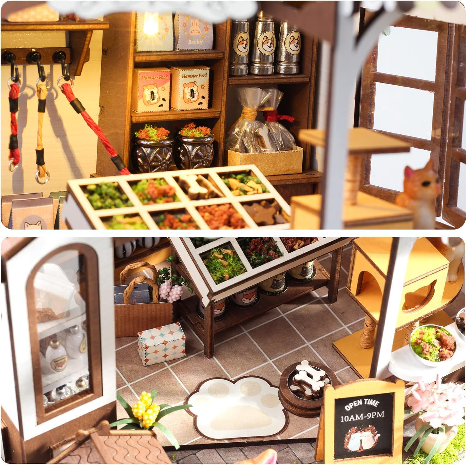 Miniature Dollhouse Kit with Furniture, 1:24 Scale J650