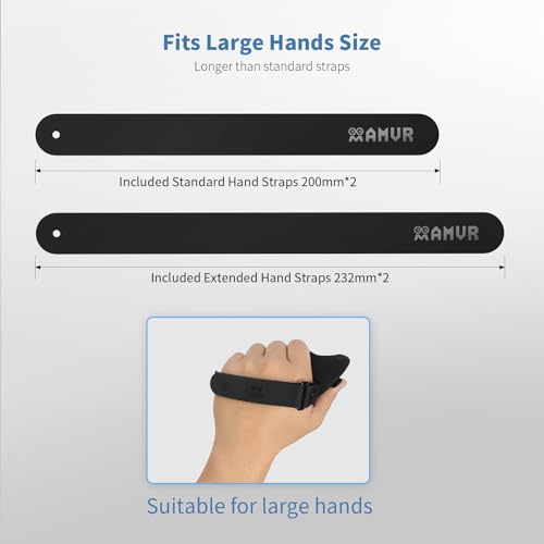 Upgraded Controller Grips Cover with Battery Opening Cover and Knuckle Straps Protector O26758