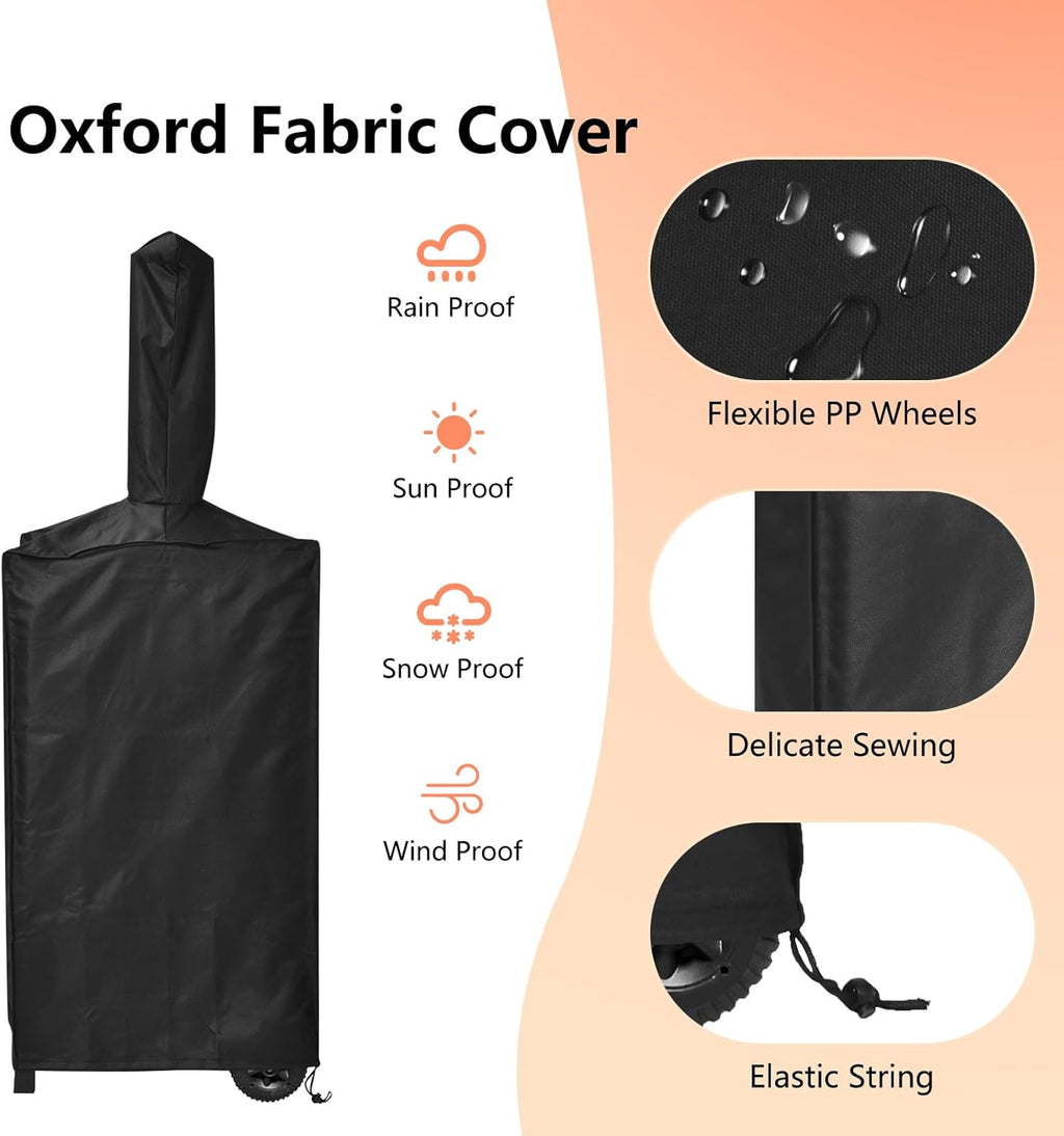 Outdoor Pizza Oven with 12" Pizza Stone, Pizza Peel, Waterproof Cover R95567