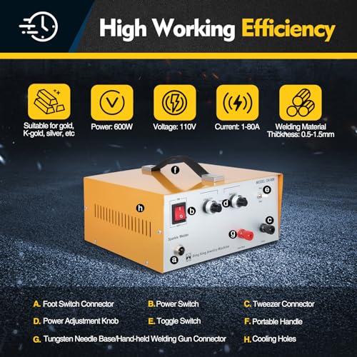 Portable Pulse Spot Welder for Gold Silver Platinum I799492