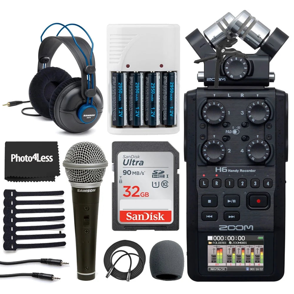 6-Input 6-Track Portable Handy Recorder with Single Mic Capsule B21551