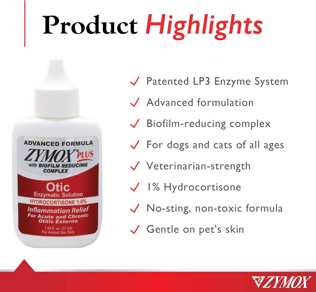 1.25 oz Enzymatic Ear Solution with 1% Hydrocortisone F784