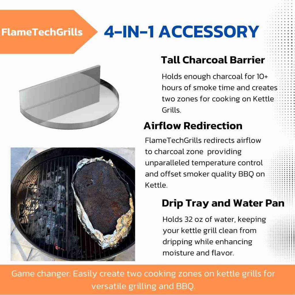 Charcoal Basket and Drip Tray for Weber Kettle 22" S16759