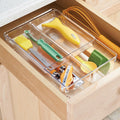 Plastic 2-Tier Stackable Drawer Organizer L381153