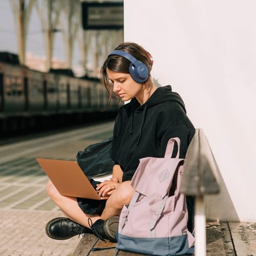 Adaptive Noise Cancelling Wireless Over-Ear Headphones (Black) N404