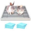 Rectangular Small Animal Litter Box with Grid B228753