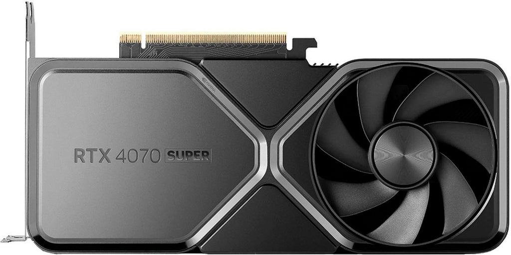 GeForce RTX 4070 SUPER 12GB GDDR6X Graphics Card Titanium/Black P556044