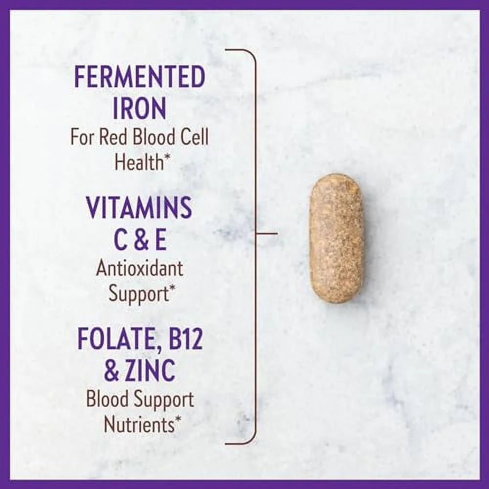 Whole-Food Fermented Iron Complex Supplement, 60ct P5665