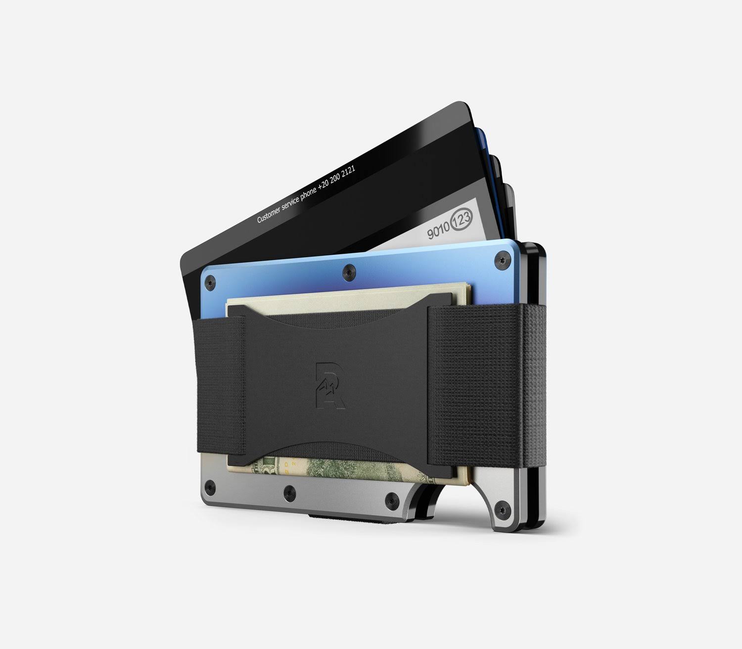 Titanium Cash Strap Wallet F929
