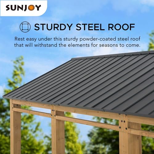Cedar Framed Metal Roof Carport T9864