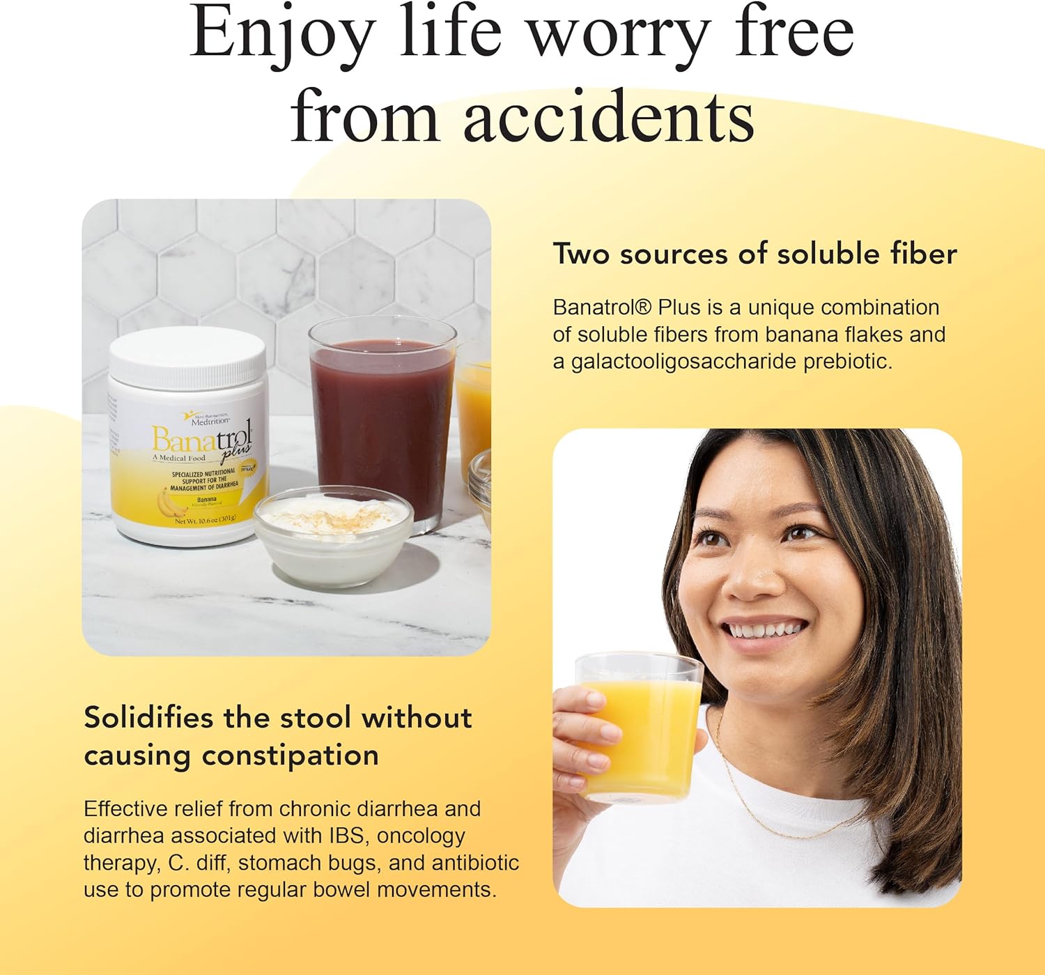 Natural Anti-Diarrheal with Prebiotics, 28 Servings (Pineapple) U681566