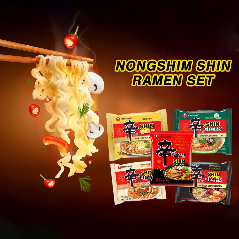 5 Flavor Combo Instant Ramen Noodle Set R59917