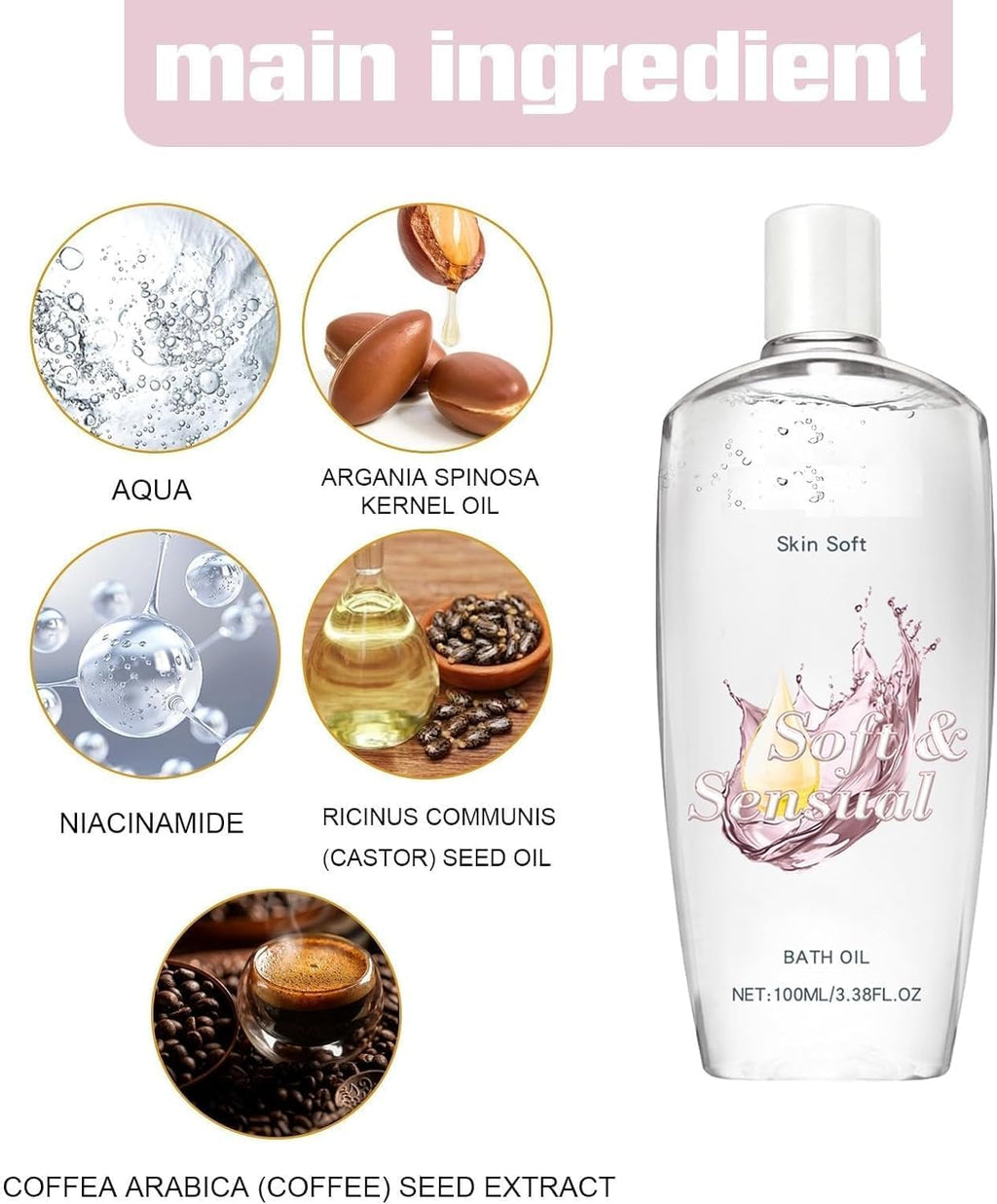 2PCS Skin Bath Oil I469562