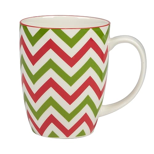 Set of 6 Assorted 14 oz Porcelain Mugs H951